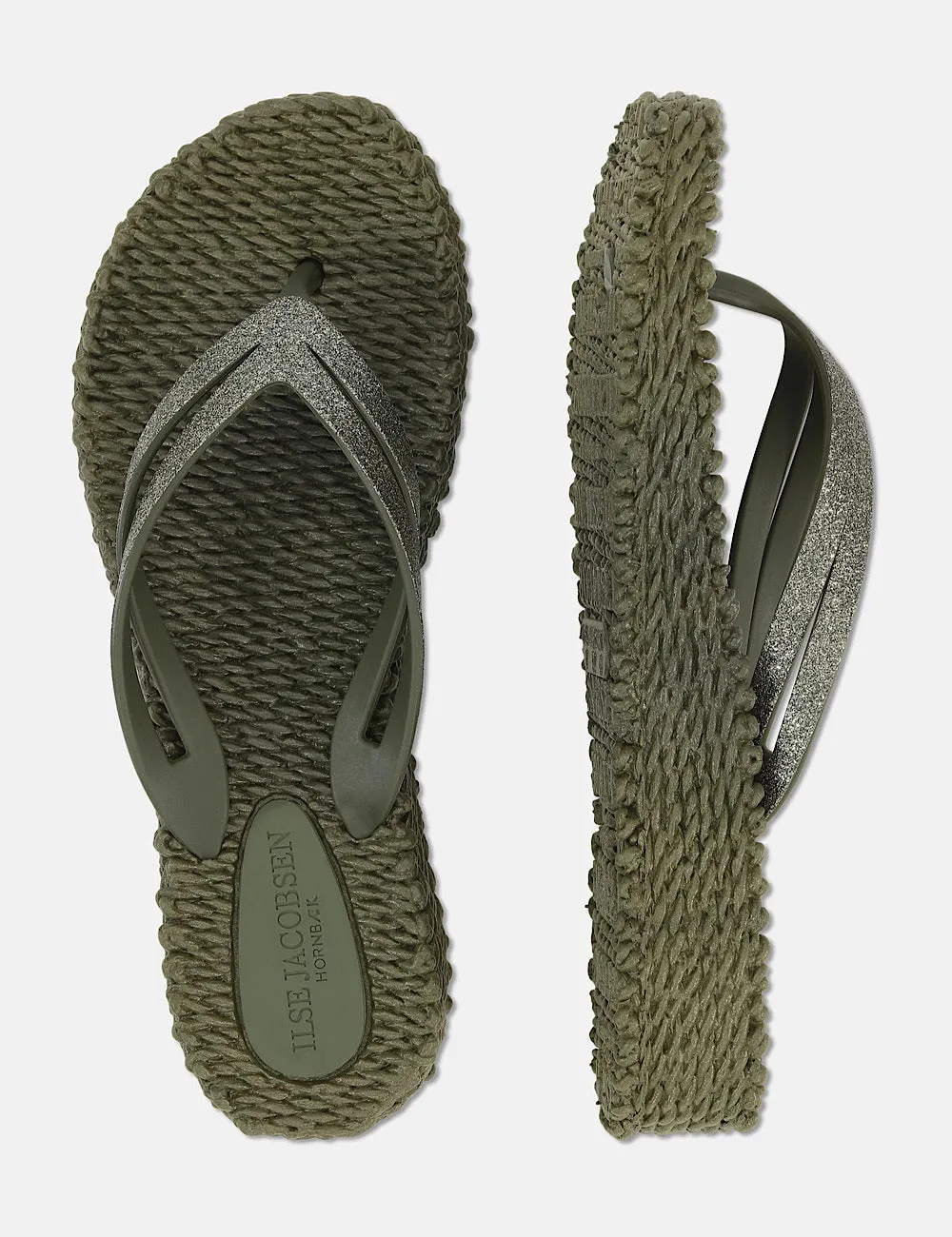 Flip Flop Kaki Plataforma