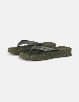 Flip Flop Kaki Plataforma