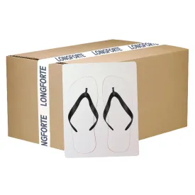 FULL CARTON - 20 x Flip Flops - Child Size - Black Straps - Medium