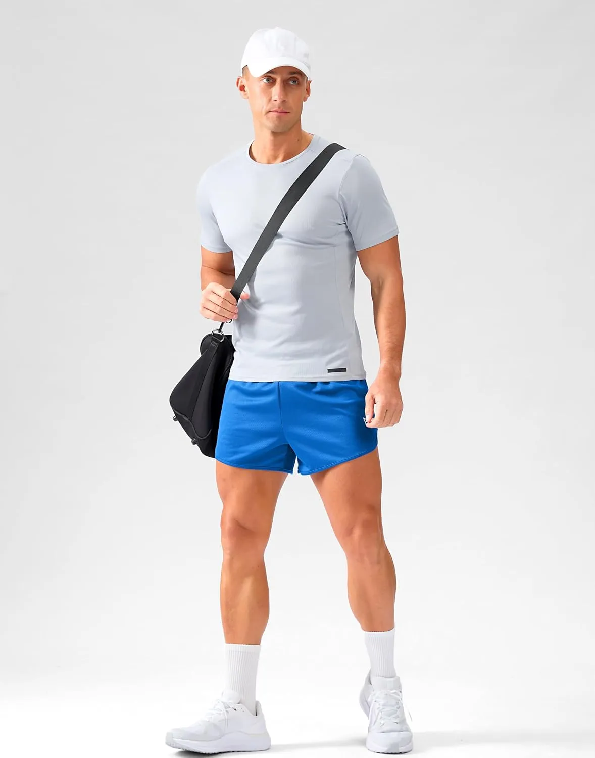 G Gradual Running Shorts for Men 3.5 inch Lightweight Breathable Gym Shorts with Brief Liner Athletic Training Workout Sport
