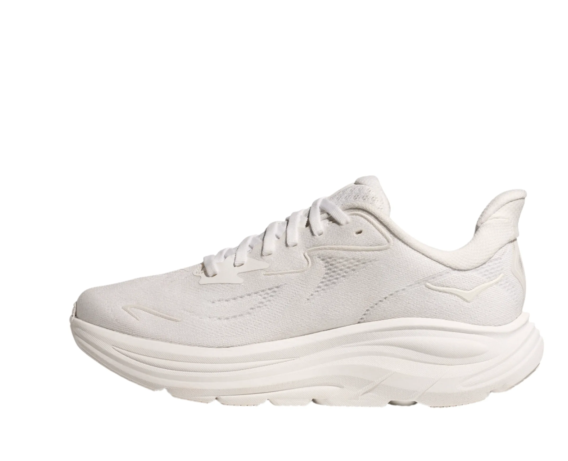 HOKA Women's Clifton 10 Cushioned Running Shoe - White/White