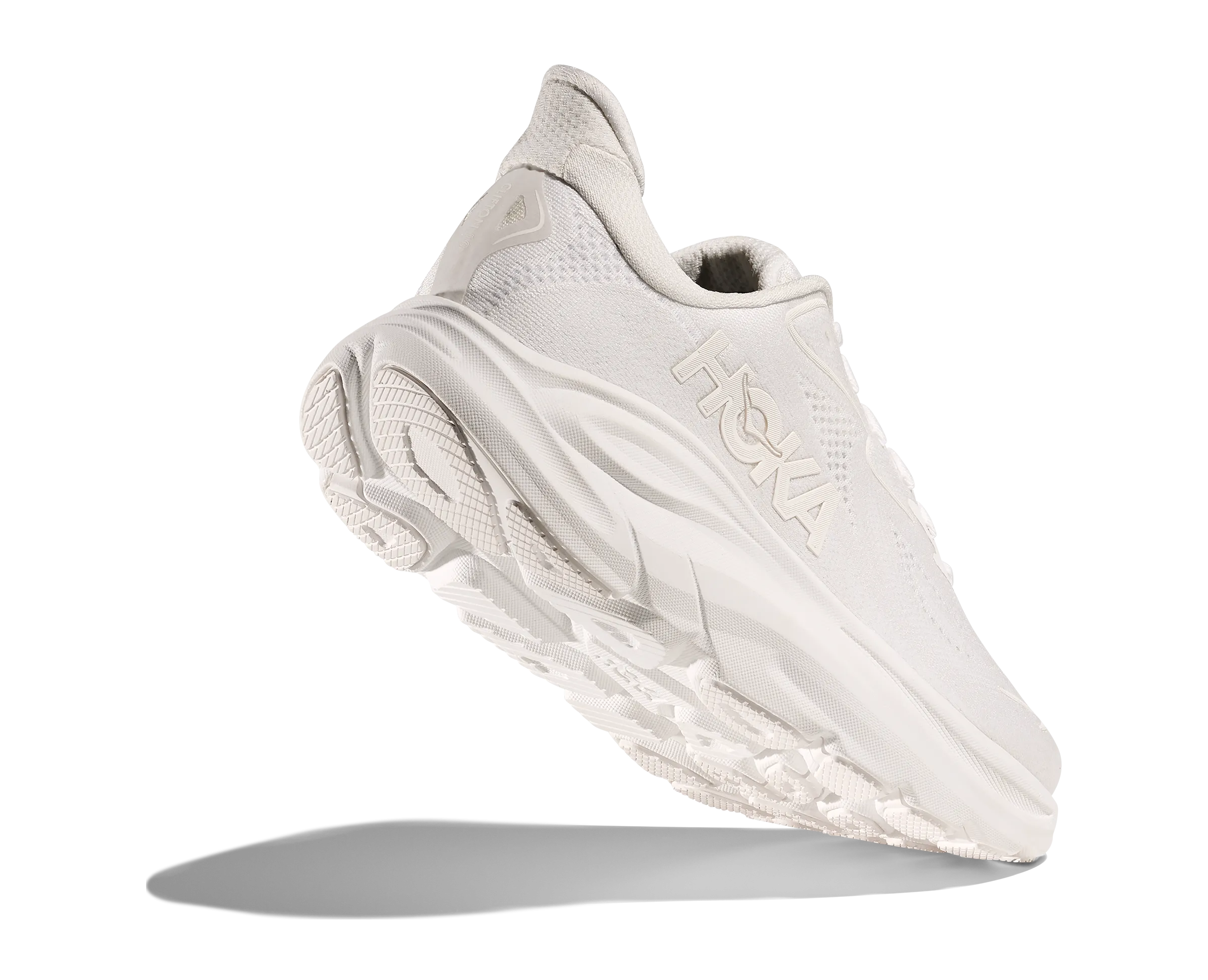 HOKA Women's Clifton 10 Cushioned Running Shoe - White/White