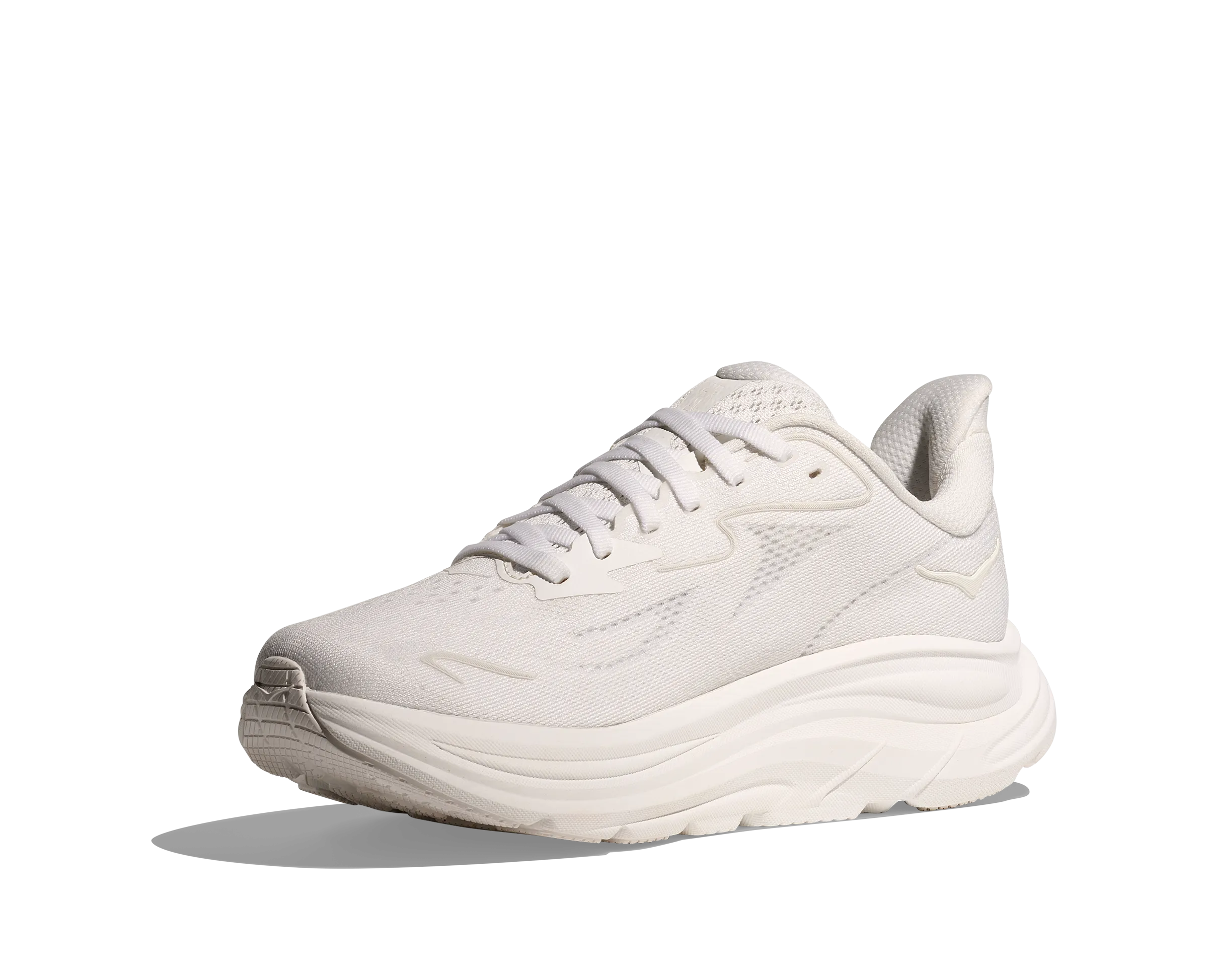 HOKA Women's Clifton 10 Cushioned Running Shoe - White/White