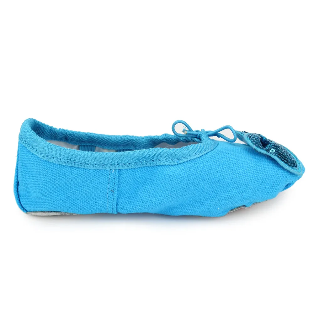 Kid Girl's Canvas Bowknot Dance Ballet Flat