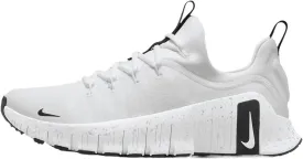 Nike Free Metcon 6 Women's Workout Shoes (HQ3510-100, White/Metallic Silver/Light Smoke Grey/Black)
