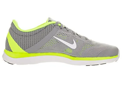 NIKE WOMENS IN-SEASON TR 5 WOLF GREY/WHITE/VOLT/PR PLTNM TRAINING SHOE (9)
