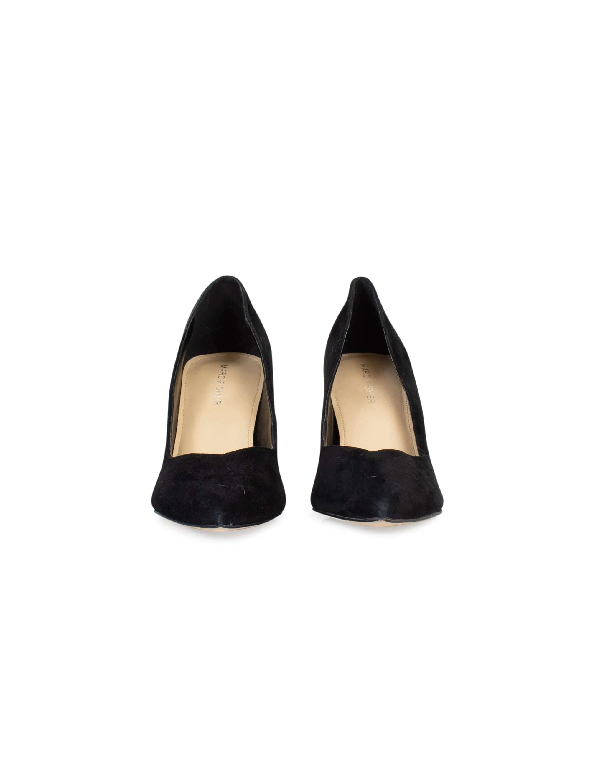 Pointed Toe Suede Heels
