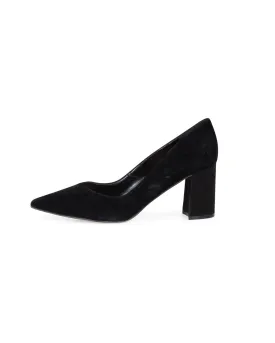 Pointed Toe Suede Heels