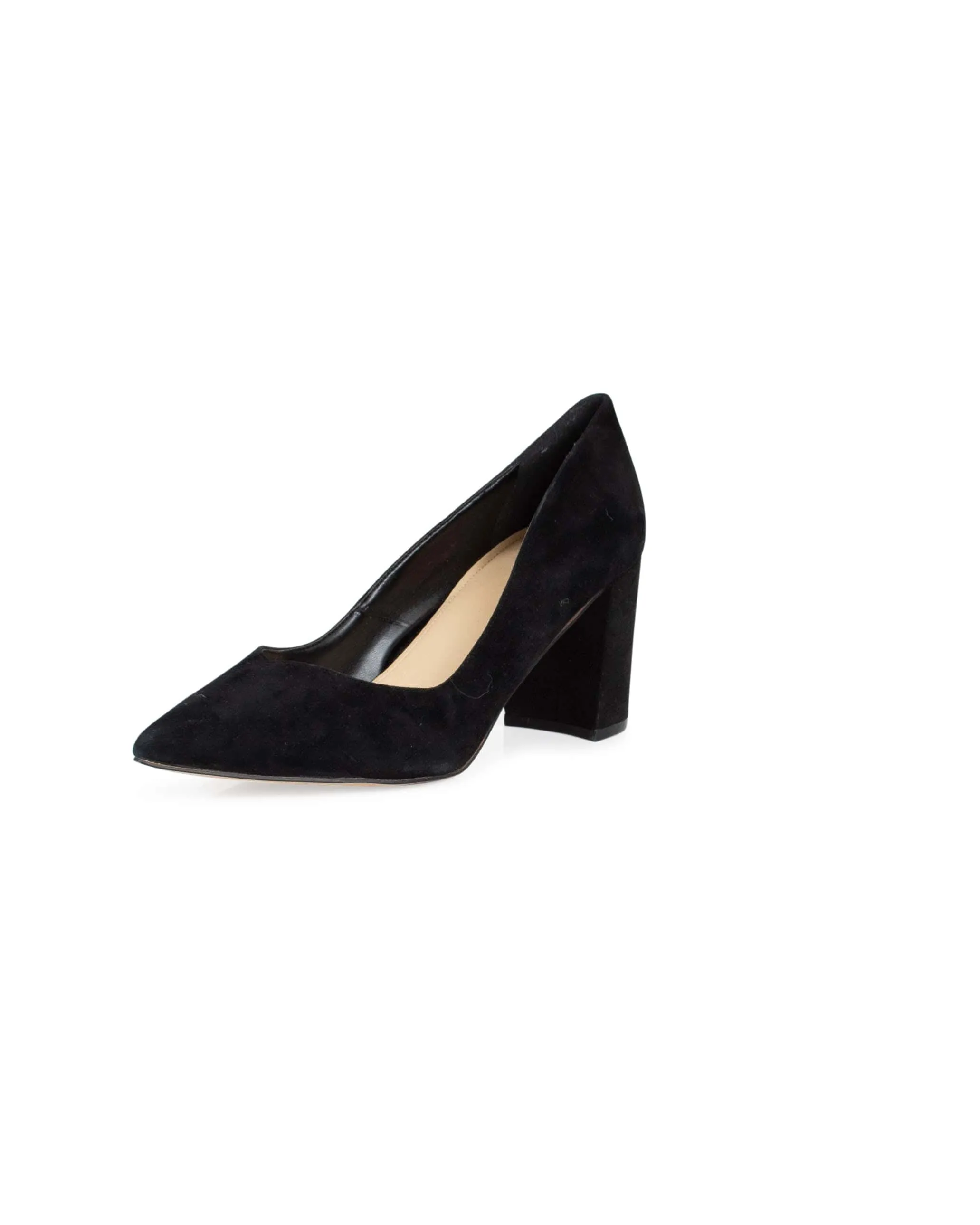 Pointed Toe Suede Heels
