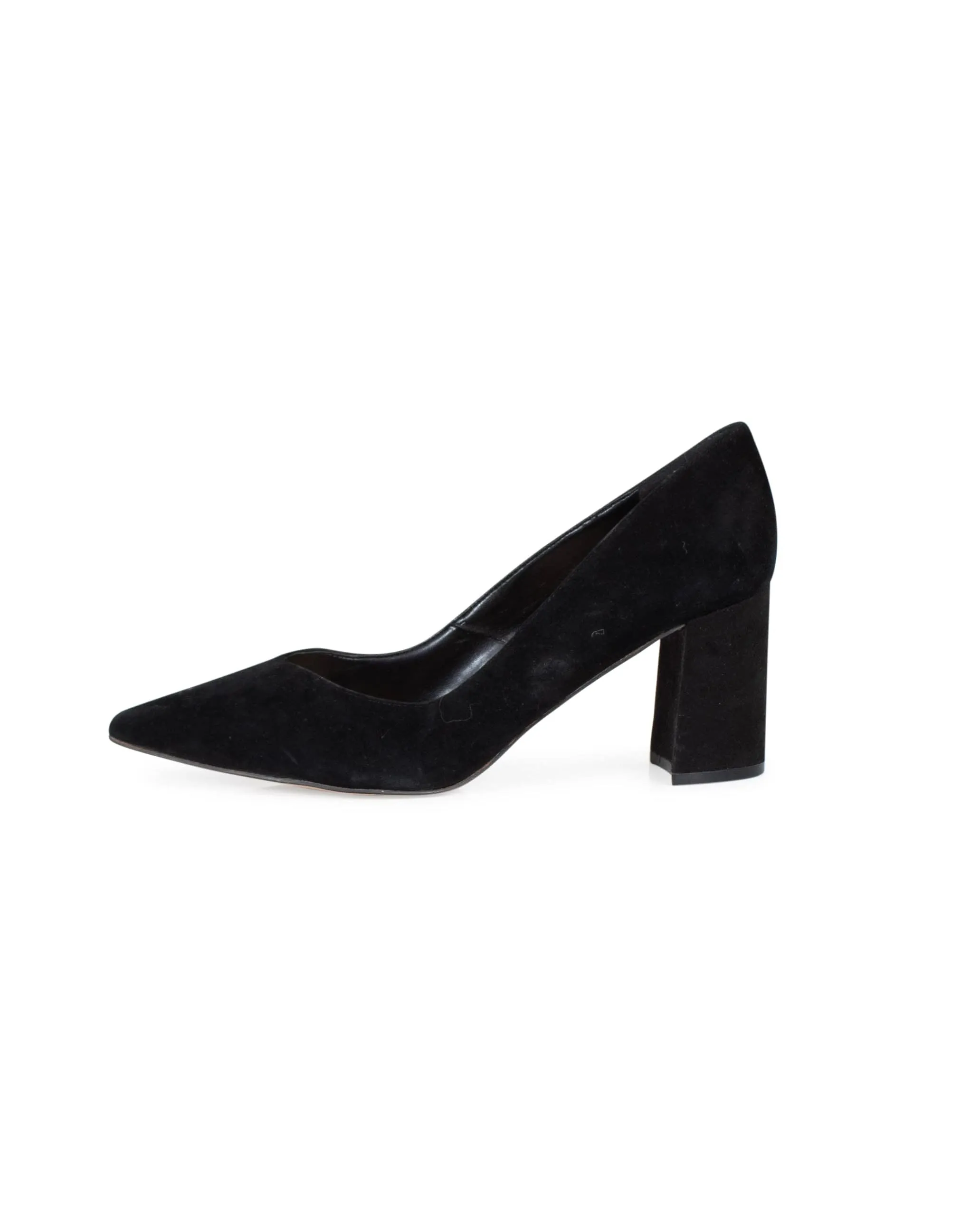 Pointed Toe Suede Heels