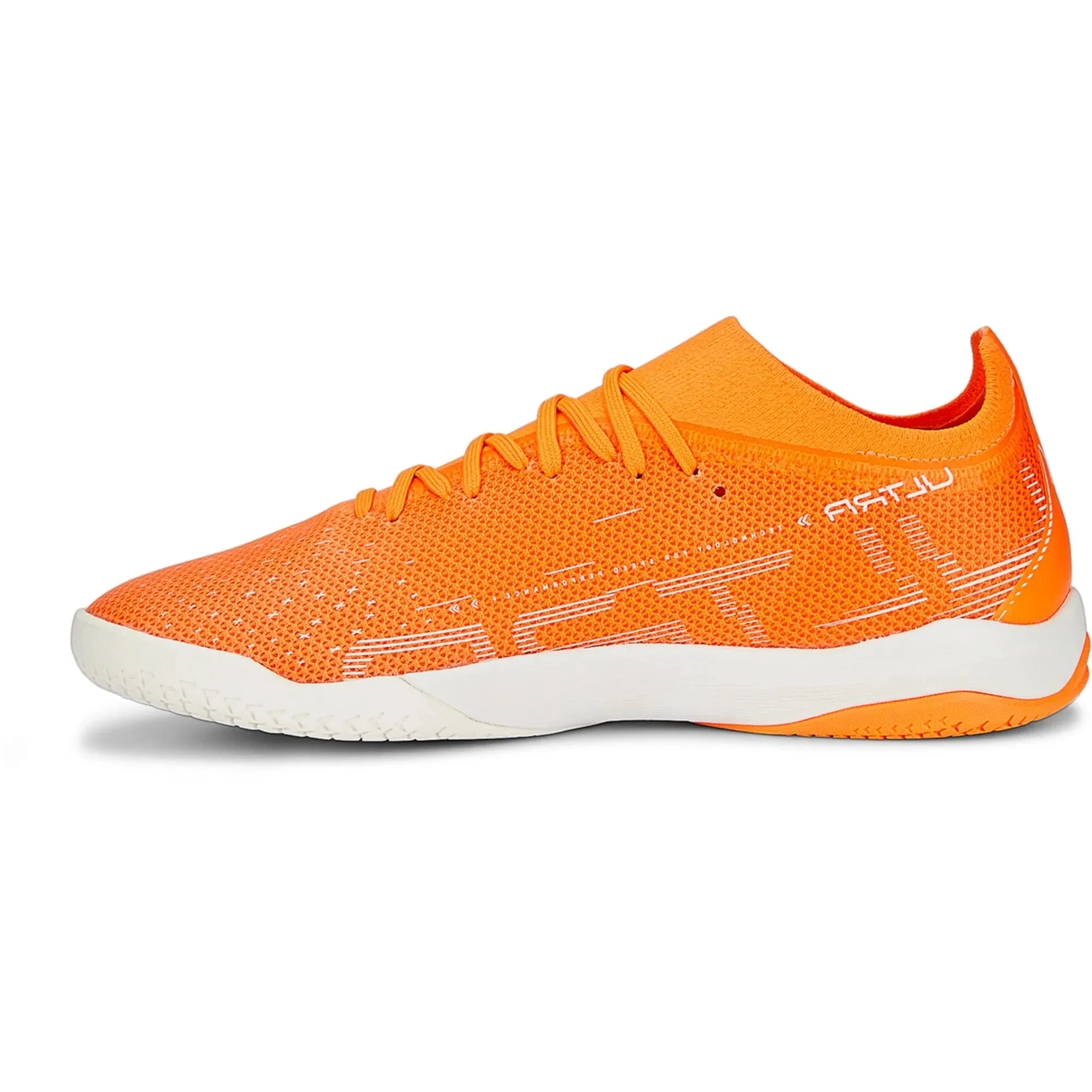 Puma Ultra Match IT Indoor Soccer Shoes - Orange/White/Blue