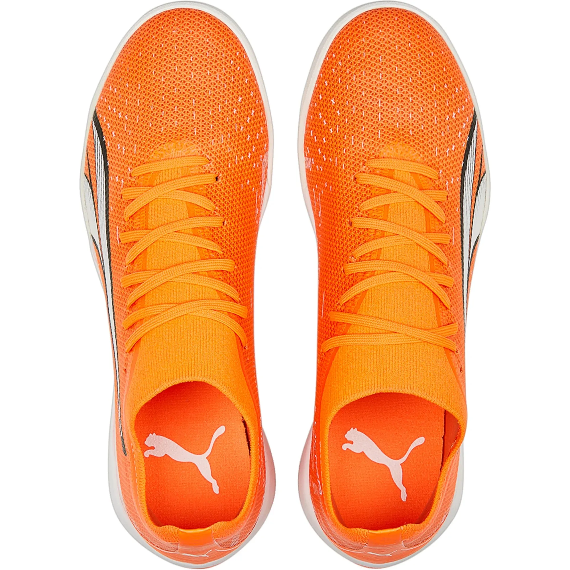 Puma Ultra Match IT Indoor Soccer Shoes - Orange/White/Blue