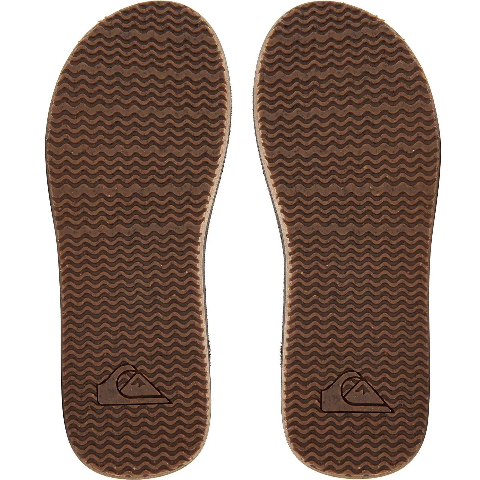 Quiksilver Mens Carver Natural Leather Flip Flops - Brown