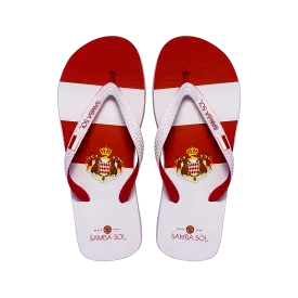 Samba Sol Men's Countries Collection Flip Flops - Monte Carlo