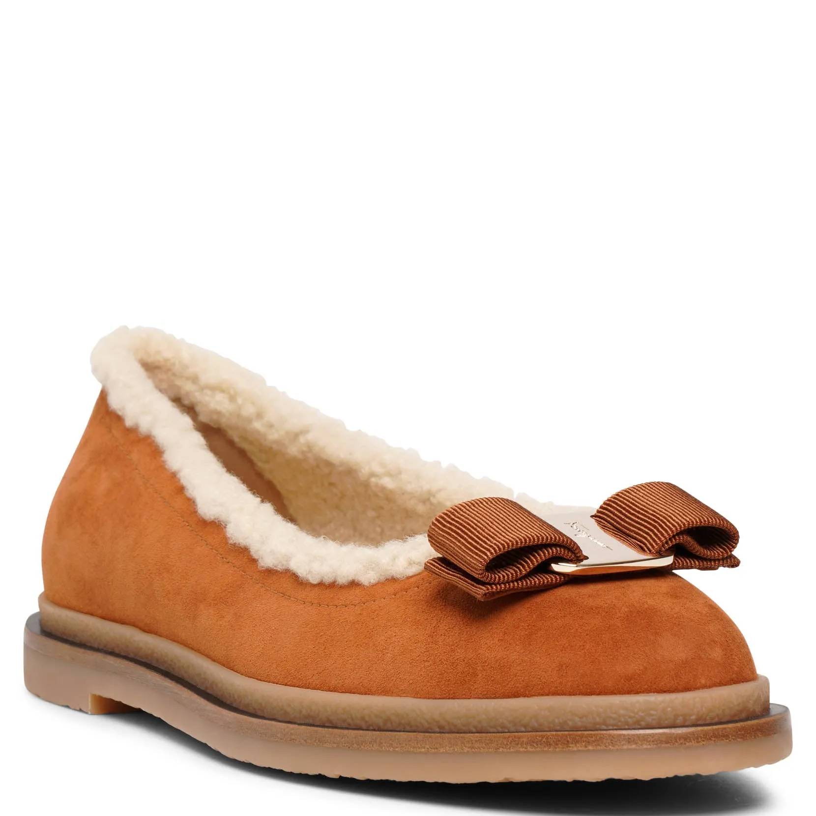 Varina winter tan ballet flats