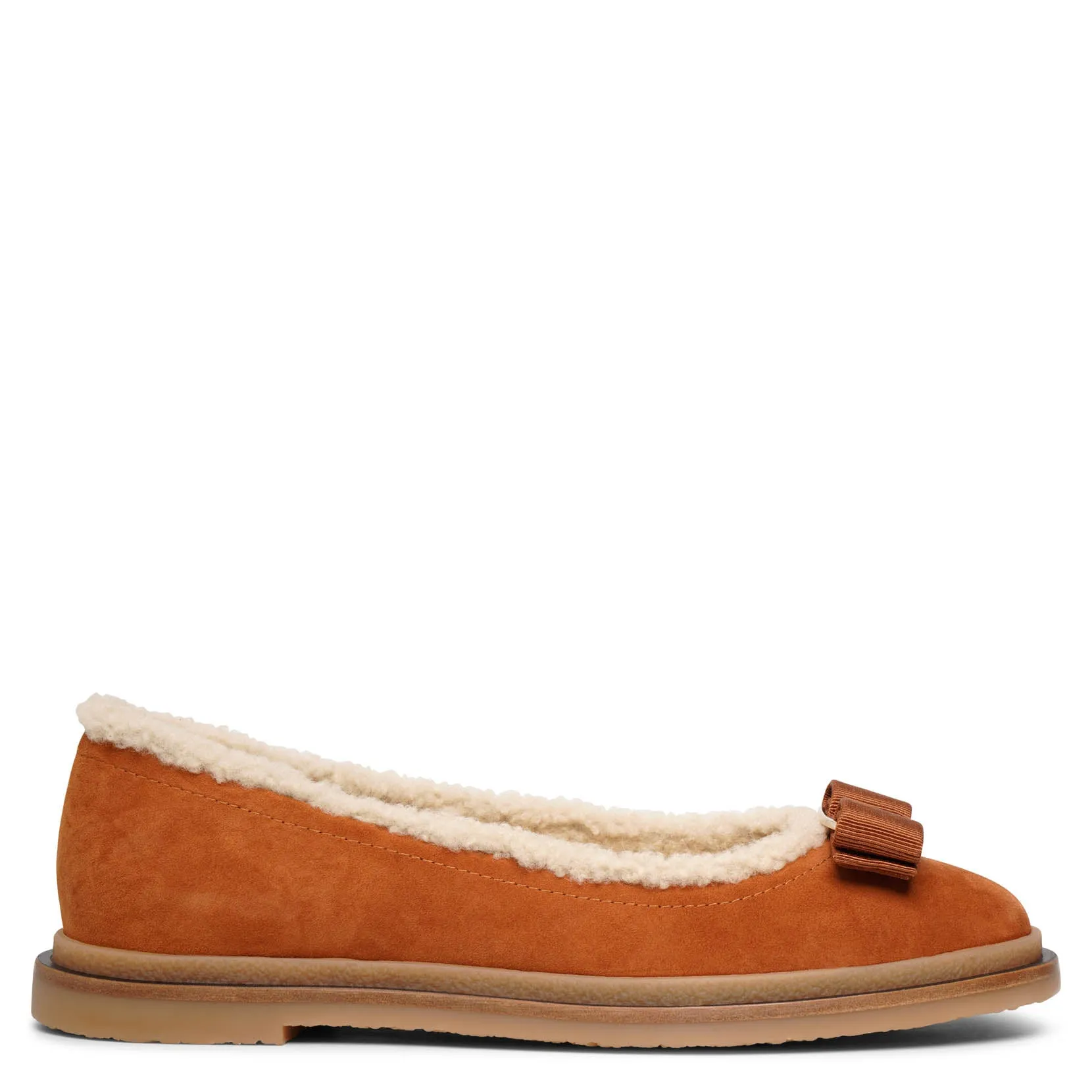 Varina winter tan ballet flats