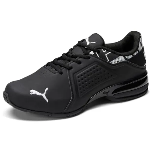 Viz Runner Repeat Mens Running Sneakers Puma Black-Puma White, 12